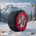Immagine 7 - Calze da Neve per Auto DriveonSnow AnchorGrip con Tasselli Antislittamento per Trazione e Stabilità Montaggio Rapido Omologate