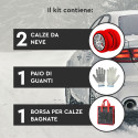 Immagine 11 - Calze da Neve per Auto DriveonSnow EssentialGo Adatte a Nevicate Occasionali Montaggio Rapido Omologate