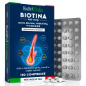 Immagine 1 - RadiciVitalia Biotina Zinco e Selenio 450mcg Integratore Vitamina B12 per Capelli Pelle Unghie Made in Italy - 160 Compresse
