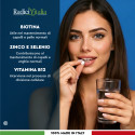 Immagine 3 - RadiciVitalia Biotina Zinco e Selenio 450mcg Integratore Vitamina B12 per Capelli Pelle Unghie Made in Italy - 160 Compresse
