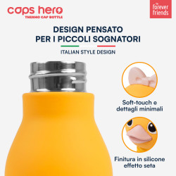 CapsHero Borraccia Termica Bambini 520ml Paperella Duck Dafne