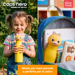 CapsHero Borraccia Termica Bambini 520ml Paperella Duck Dafne