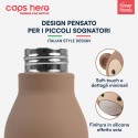 Immagine 3 - CapsHero Borraccia Termica Bambini Acciaio Inox 18/8 Senza BPA 520ml Caldo 12h Freddo 24h Fantasia Scimmia Monkey Milo