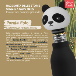 CapsHero Borraccia Termica Bambini 520ml Panda Polo