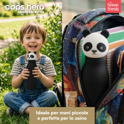 CapsHero Borraccia Termica Bambini 520ml Panda Polo