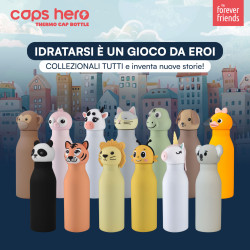 CapsHero Borraccia Termica Bambini 520ml Panda Polo