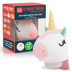 CapsHero Tappo Borraccia Termica Bambini Unicorno Unicorn Una