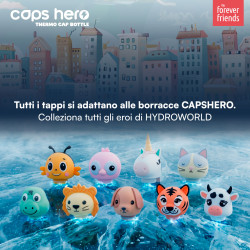 CapsHero Tappo Borraccia Termica Bambini Cane Dog Duke