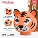 Immagine 3 - CapsHero Tappo Ricambio Borraccia Termica per Bambini Senza BPA 3D Soft-Touch Fantasia Tigre Tiger Teo