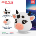 Immagine 3 - CapsHero Tappo Ricambio Borraccia Termica per Bambini Senza BPA 3D Soft-Touch Fantasia Mucca Cow Cora