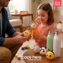 CapsHero Tappo Borraccia Termica Bambini Ape Bee Bea