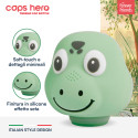Immagine 3 - CapsHero Tappo Ricambio Borraccia Termica per Bambini Senza BPA 3D Soft-Touch Fantasia Coccodrillo Dino Dex