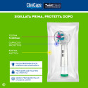 Immagine 2 - CliniCaps TwistClean Testine Spazzolino Elettrico per Pulizia Intensa Compatibili Oral-B - Confezione da 4 Testine