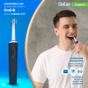 Immagine 3 - Testine Spazzolino Elettrico CliniCaps AngleAct Setole Angolate Compatibili Oral-B Doppia Protezione - Confezione da 4 Testine