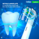 Immagine 4 - Testine Spazzolino Elettrico CliniCaps AngleAct Setole Angolate Compatibili Oral-B Doppia Protezione - Confezione da 4 Testine