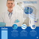 Immagine 6 - Testine Spazzolino Elettrico CliniCaps CoreClean Setole Regular Compatibili Oral-B Doppia Protezione - Confezione da 4 Testine