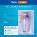 Immagine 2 - Testine Spazzolino Elettrico CliniCaps PinPoint Setole Precise Compatibili Oral-B Doppia Protezione - Confezione da 4 Testine