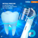Immagine 4 - Testine Spazzolino Elettrico CliniCaps PinPoint Setole Precise Compatibili Oral-B Doppia Protezione - Confezione da 4 Testine