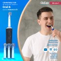Immagine 3 - Testine Spazzolino Elettrico CliniCaps Kit 4-in-1 Oral-B AngleAct CoreClean PinPoint e SoftSense - Confezione da 4 Testine