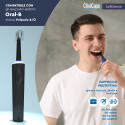 Immagine 3 - Testine Spazzolino Elettrico CliniCaps SoftSense Setole Morbide Compatibili Oral-B Colore Nero - Confezione da 4 Testine