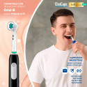 Immagine 3 - CliniCaps SoftSense Vital Testine Spazzolino Elettrico per Gengive Sensibili Compatibili Oral-B - Confezione da 4 Testine