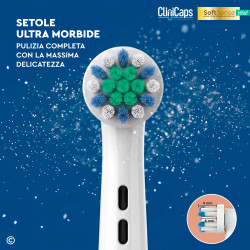 CliniCaps SoftSense Vital Testine Spazzolino Elettrico Delicate