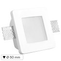Immagine 1 - Portafaretto Quadrato da Incasso in Gesso e Plexiglass per Lampadine GU10 e GU5.3 - ART41