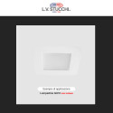 Immagine 6 - Portafaretto Quadrato da Incasso in Gesso e Plexiglass per Lampadine GU10 e GU5.3 - ART41