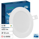 Immagine 1 - V-Tac VT-61006CCT Mini Pannello LED SMD Rotondo 6W Chip CREE Changing Color CCT a Incasso - SKU 78586