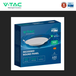 V-Tac VT-61006CCT Mini Pannello LED SMD Rotondo 6W CREE CCT