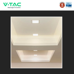 V-Tac VT-61006CCT Mini Pannello LED SMD Quadrato 6W CREE CCT