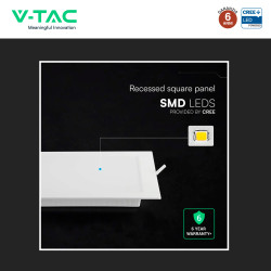 V-Tac VT-61006CCT Mini Pannello LED SMD Quadrato 6W CREE CCT