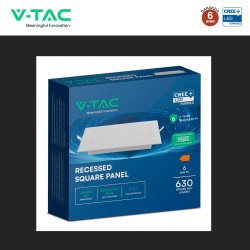V-Tac VT-61006CCT Mini Pannello LED SMD Quadrato 6W CREE CCT