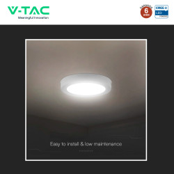 V-Tac VT-60006CCT Mini Pannello LED SMD Rotondo 6W Chip CREE CCT