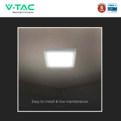 V-Tac VT-60006CCT Mini Pannello LED SMD Quadrato 6W Chip CREE CCT