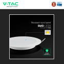 Immagine 10 - V-Tac VT-61012CCT Mini Pannello LED SMD Rotondo 12W Chip CREE Changing Color CCT a Incasso - SKU 78616