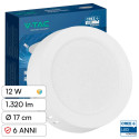 Immagine 1 - V-Tac VT-60012CCT Mini Pannello LED SMD Rotondo 12W Chip CREE Changing Color CCT a Superficie - SKU 78736