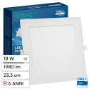Immagine 1 - V-Tac VT-61018CCT Mini Pannello LED SMD Quadrato 18W Chip CREE Changing Color CCT a Incasso - SKU 104866