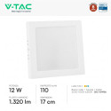 Immagine 2 - V-Tac VT-60012CCT Mini Pannello LED SMD Quadrato 12W Chip CREE Changing Color CCT a Superficie - SKU 104956