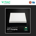 Immagine 5 - V-Tac VT-60012CCT Mini Pannello LED SMD Quadrato 12W Chip CREE Changing Color CCT a Superficie - SKU 104956