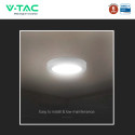 Immagine 8 - V-Tac VT-60018CCT Mini Pannello LED SMD Rotondo 18W Chip CREE Changing Color CCT a Superficie - SKU 78766
