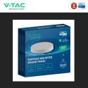 Immagine 11 - V-Tac VT-60024CCT Mini Pannello LED SMD Rotondo 24W Chip CREE Changing Color CCT 3in1 a Superficie - SKU 78796