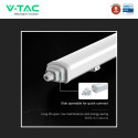 Immagine 11 - V-Tac VT-12017 Tubo LED Plafoniera TK Series Linkabile 18W Lampadina 60cm SMD Chip CREE Impermeabile IP65 - SKU 233916 / 233926