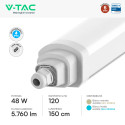 Immagine 4 - V-Tac VT-12049 Tubo LED Plafoniera TK Series Linkabile 48W Lampadina 150cm SMD Chip CREE Impermeabile IP65 - SKU 233896 / 233906