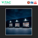 Immagine 6 - V-Tac VT-44105 Faro LED 100W SMD Chip CREE IP65 Serie Super Bright 185 lm/W Colore Nero - SKU 9894-6 / 9895-6
