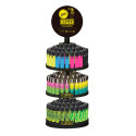 Immagine 1 - Clipper Espositore da Banco Girevole a 3 Piani con Accendini a Pietrina Grandi Fantasia Mix10 - 144 Accendini