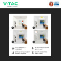 Immagine 4 - V-Tac VT-8179 Plafoniera LED Rotonda 40W SMD Chip CREE Sensore Microonde e Crepuscolare CCT 5in1 IP65 Colore Bianco - SKU 24360