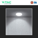 Immagine 6 - V-Tac VT-8179 Plafoniera LED Rotonda 40W SMD Chip CREE Sensore Microonde e Crepuscolare CCT 5in1 IP65 Colore Bianco - SKU 24360