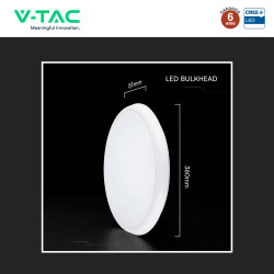 V-Tac VT-8179 Plafoniera LED Rotonda 40W SMD Chip CREE CCT 5in1 IP65