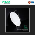 Immagine 9 - V-Tac VT-8179 Plafoniera LED Rotonda 40W SMD Chip CREE Sensore Microonde e Crepuscolare CCT 5in1 IP65 Colore Bianco - SKU 24360